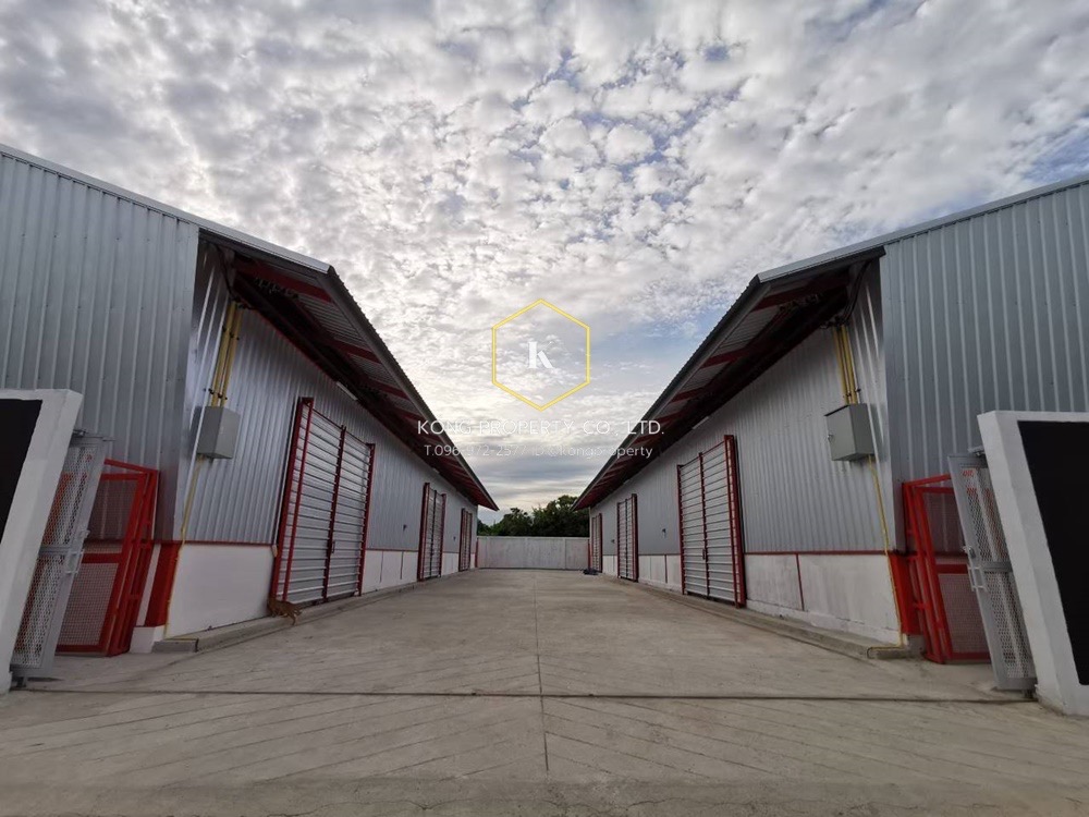 For RentWarehouseNonthaburi, Bang Yai, Bangbuathong : Bang Bua Thong warehouse for rent Bang Kruai-Sai Noi Road, Nonthaburi, area 180-200 sq.m.