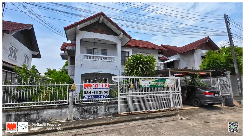 For SaleHousePathum Thani,Rangsit, Thammasat : 2 storey detached house for sale, Wang Thong River Park Village, 71.8 sq m., near Zeer Rangsit, Pathum Thani Province