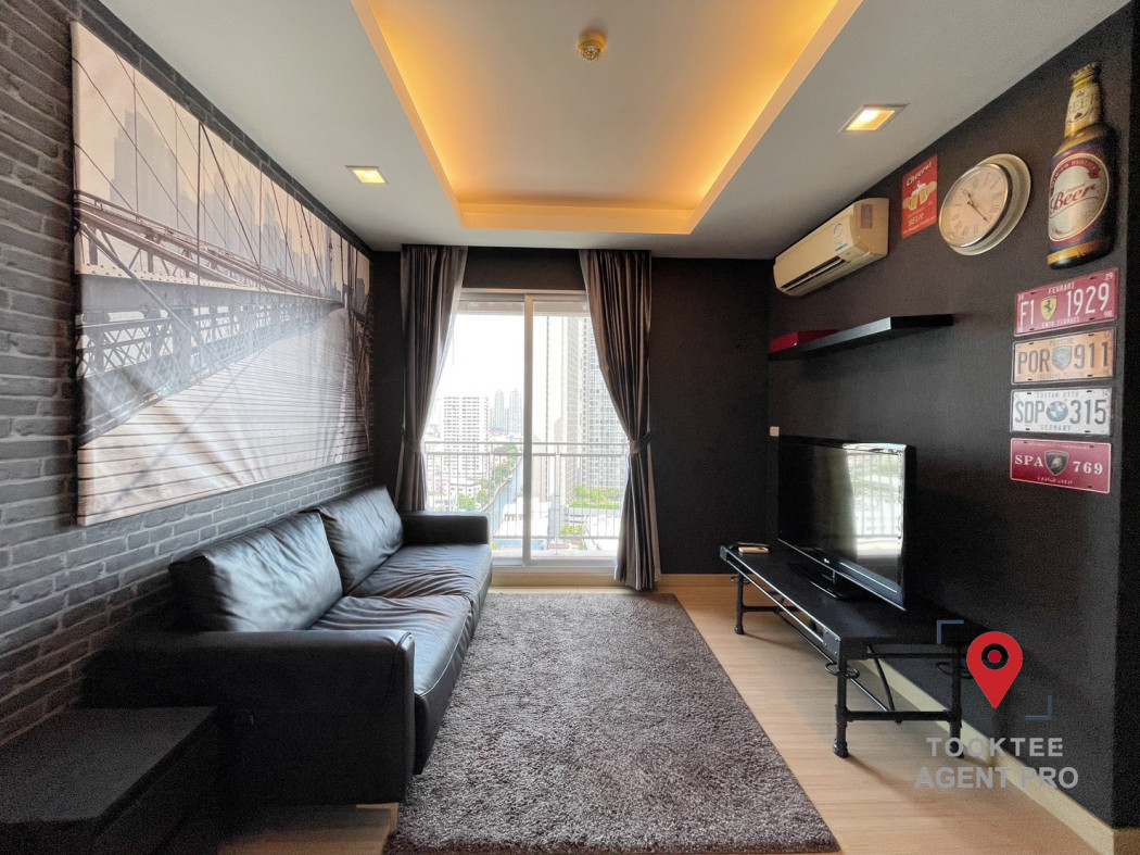 For SaleCondoRama9, Petchburi, RCA : Condo for sale, central location Fully furnished, Thru Thonglor, 31.38 sqm, ready to move in. There is a digital door lock system.