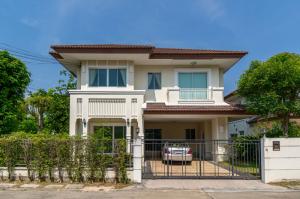 For RentHouseRattanathibet, Sanambinna : 2-storey detached house, fully furnished, beautifully decorated for rent in Rattanathibet-Bangyai area. Near Wat Suan Kaew, only 750 meters