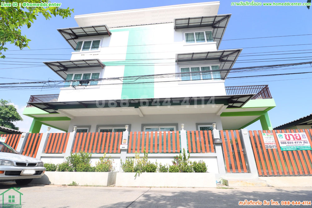 For SaleHouseRattanathibet, Sanambinna : 3-storey detached house for sale, Soi Samakkhi 54, near Bangkok International School (ISB), Nichada Thani, Wat Buakwan, Dhurakij Pundit University, Prachaniwet, Prachachuen, Nonthaburi.