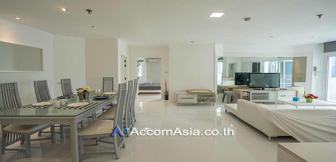 ให้เช่าคอนโดสุขุมวิท อโศก ทองหล่อ : Pet-friendly | 3 Bedrooms Condominium for Rent in Sukhumvit, Bangkok near BTS Thong Lo at Fifty Fifth Tower (25116)