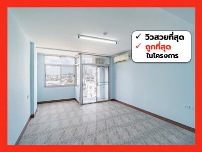 For SaleCondoOnnut, Udomsuk : Condo for sale, cheapest price, Happy Place Tower Sukhumvit 71, 27.61 sq m., 6th floor, beautiful view CC1A.