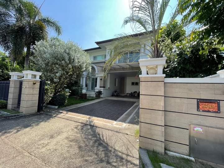 For SaleHouseLadkrabang, Suwannaphum Airport : JJ216 2 storey detached house for sale, Nanthawan Village, Soi King Kaew 31/3