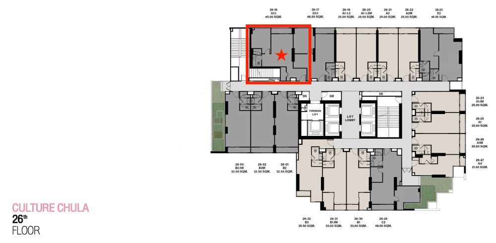 ขายคอนโดสีลม ศาลาแดง บางรัก : (เจ้าของขายเอง) Culture Chula 2-Bed 1-Bath ห้อง Rare ชั้นสูงมาก วิวโล่งสุดๆ