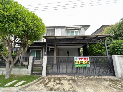 For SaleHouseLadkrabang, Suwannaphum Airport : 2-storey detached house for sale, Centro Srinakarin-Bangna, 167 square meters, 52.11 square meters, private society, quiet from AP