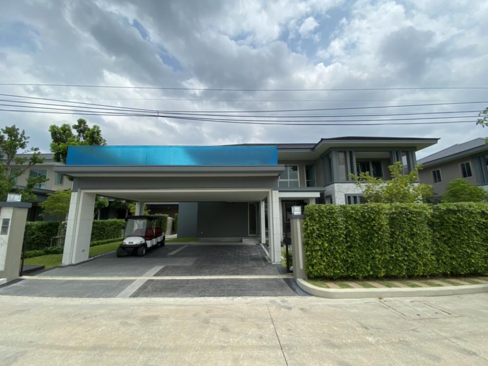 For SaleHouseRama5, Ratchapruek, Bangkruai : House with PM 2.5 air filter system, Extra large balcony, Ready to move in. The Signature Perfect Masterpiece Rattanathibet, Maneeya Village