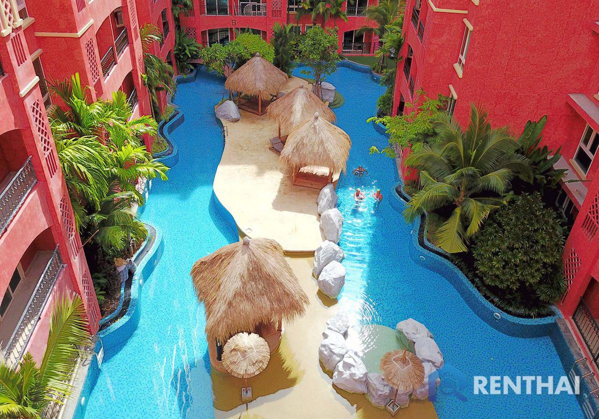 For SaleCondoPattaya, Bangsaen, Chonburi : Resort style condo 2beds 2baths for sale special unit 105 sqm. Pool view