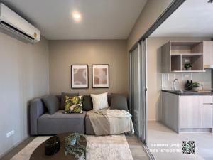 For SaleCondoThaphra, Talat Phlu, Wutthakat : One bedroom, beautifully decorated, ready to move in as in the actual picture, high floor, size 31 Sq.m. 2.65 million baht, buy directly from the project salesperson 065-5166916