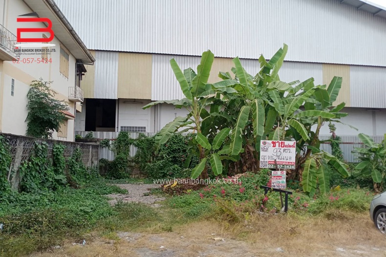 For SaleLandNonthaburi, Bang Yai, Bangbuathong : Empty land, Soi Nonthaburi 8, area 93 sq m., Nonthaburi Road, Mueang District, Nonthaburi Province.