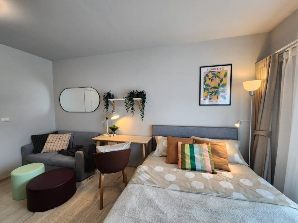 For SaleCondoSeri Thai, Ramkhamhaeng Nida : UNIO Serithai 💢 Beautiful room, fully decorated 💢 Just drag your bags and move in ‼️ Studio size 23.09 sq m, price 1.49 million baht, if interested, contact call/line 0838079364 (Patch)