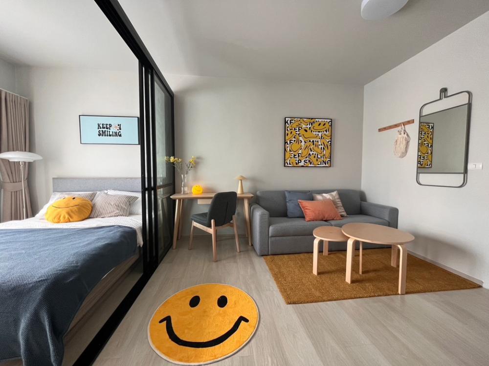 For SaleCondoSeri Thai, Ramkhamhaeng Nida : UNIO Serithai 💢 Beautiful room, fully decorated 💢 Drag your bags and move in ‼️ 1bed 26.67 sq m, price 1.63 million baht, if interested, contact call/line 0838079364 (Patch)