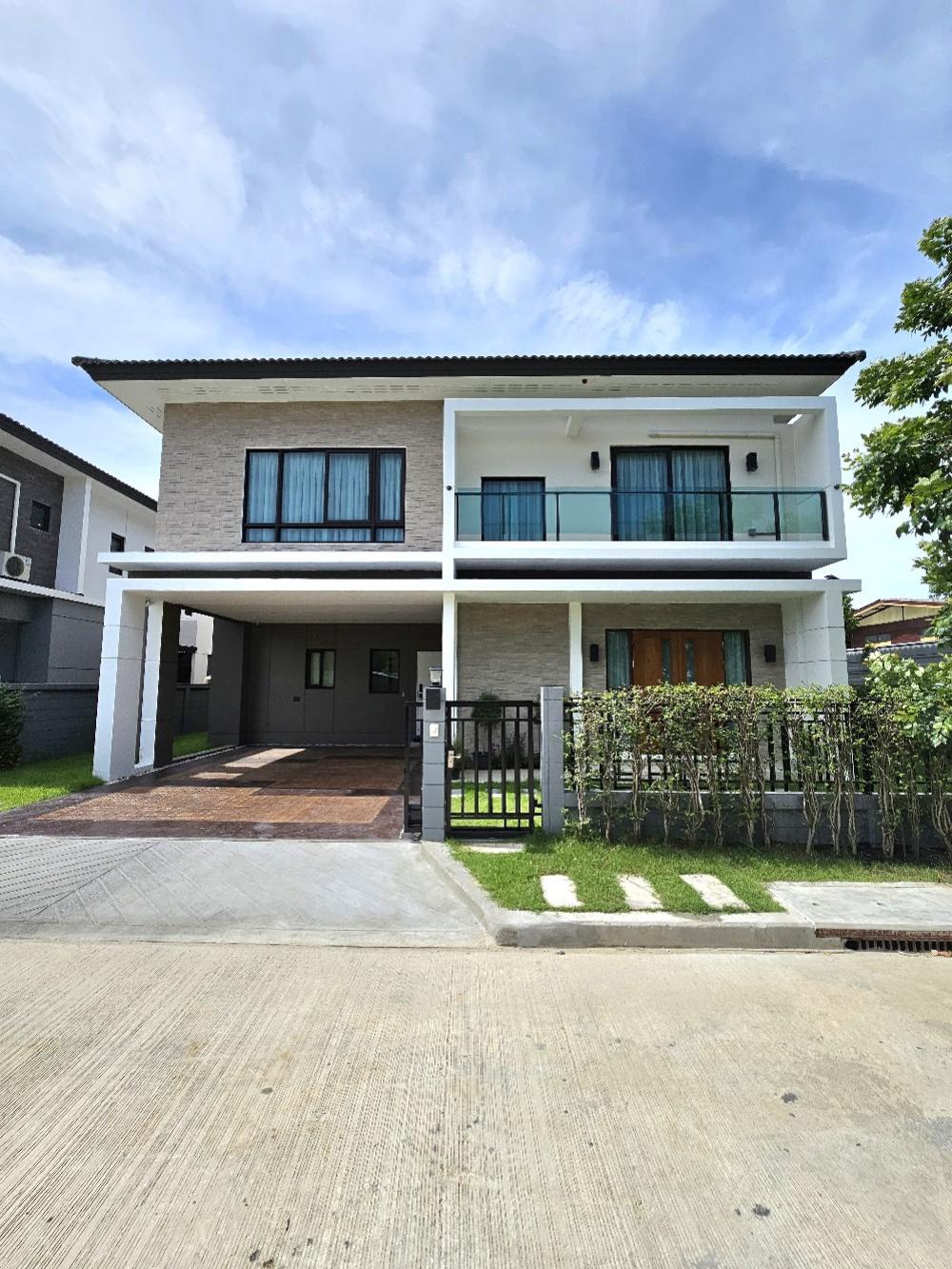 For SaleHouseNonthaburi, Bang Yai, Bangbuathong : 📌 Single house for sale, fully furnished, ready to move in, The City Ratchaphruek - Pinklao, near the expressway, convenient to travel in many routes