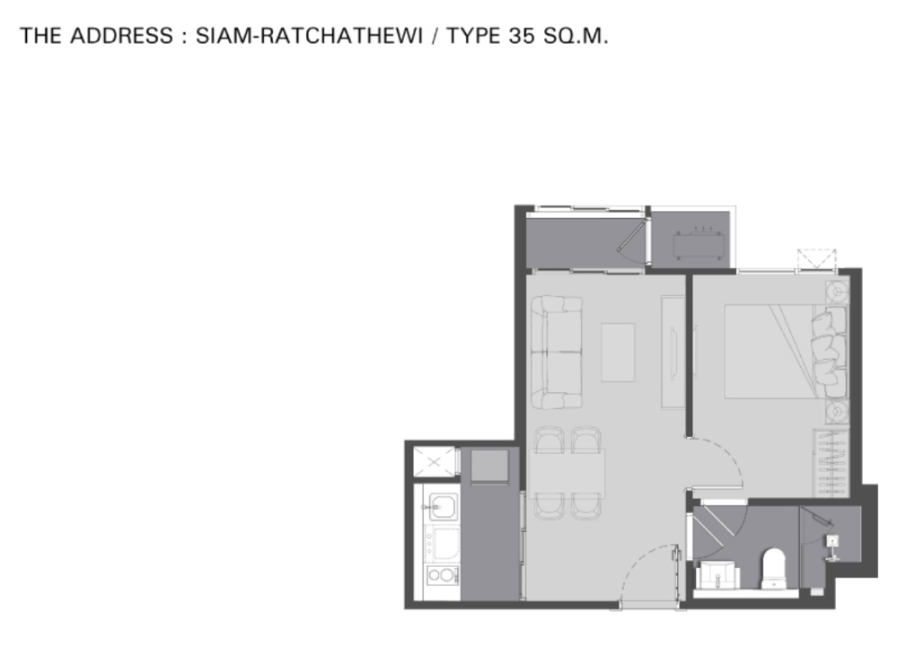 ขายดาวน์คอนโดราชเทวี พญาไท : the address siam-ratchathewi (สยาม-ราชเทวี)