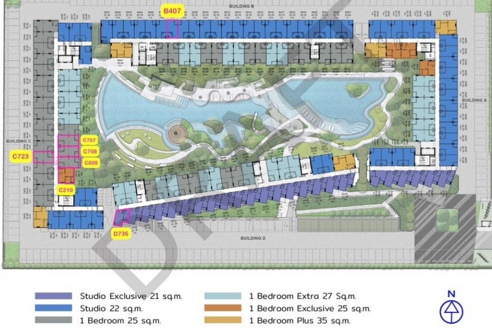 Sale DownCondoPathum Thani,Rangsit, Thammasat : Selling down payment