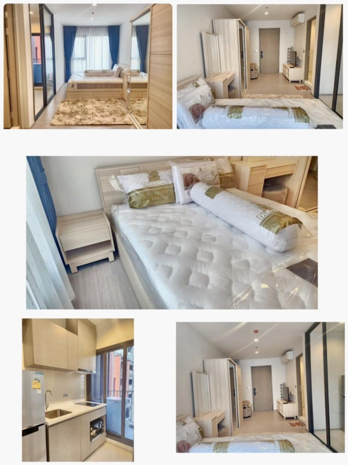 For RentCondoRama9, Petchburi, RCA : ❇️Ready to move in 01 May❇️🍀Life Asoke Hype🚇MRT Rama 9❇️New room, beautifully decorated❇️Area 26 sq m•❇️38th floor