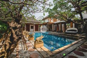 ขายบ้านเกษตร นวมินทร์ ลาดปลาเค้า : บ้านนวลจันทร์ Traditional Thai & Bali Style Single House - Private Central Swimming Pool
