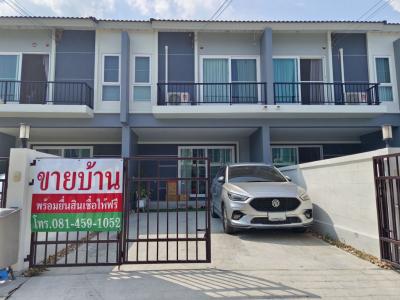 For SaleTownhouseMahachai Samut Sakhon : Townhome for sale, new house less than 3 years old, Supalai Bella Rama 2-Pantai Norasing, 120 sq m., 23 sq m.