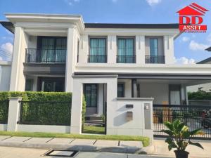 For RentHousePathum Thani,Rangsit, Thammasat : House for rent, Setthasiri, Bangkok-Pathumthani, view of Flora Ville Golf and Country Club (Chuan Chuen), next to Denla International School