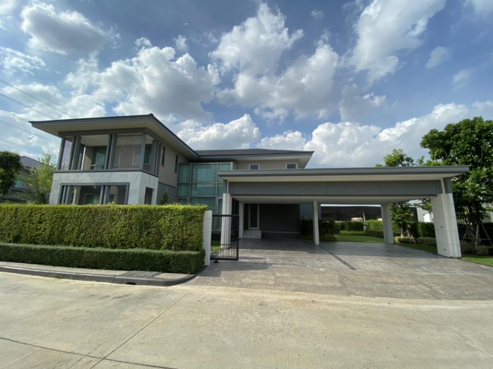 For SaleHouseLadkrabang, Suwannaphum Airport : Detached House - Fully Furnished, Built-in air filter system for whole house, Ready to move in, Perfect Masterpiece Rama 9 Krungthep Kreetha