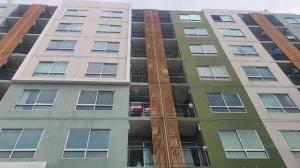 For RentCondoLadkrabang, Suwannaphum Airport : For rent, V Condo Lat Krabang, V-Condo Lat Krabang, area 26.22 sq m.,  Chalong Krung Chao Khun Thahan Road, Lat Krabang Road, Lamplatio Subdistrict,  Lat Krabang District, Bangkok.