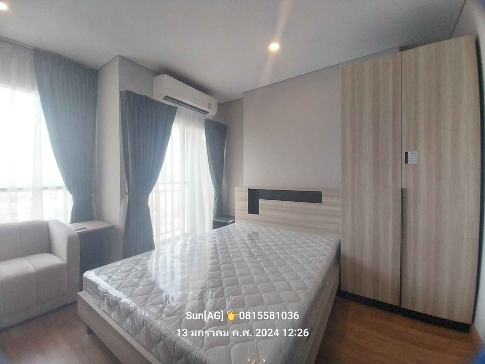 For RentCondoBang Sue, Wong Sawang, Tao Pun : #Condo for rent, Lumpini Place Tao Poon Interchange, near MRT Tao Poon - studio room, 1 bathroom, 15th floor, size 24 sq m., fully furnished, rental price 10,000 baht.