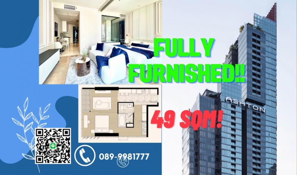 ขายคอนโดสีลม ศาลาแดง บางรัก : 1Bed Big Size 49 sqm‼️แต่งให้ทั้งห้อง พร้อมเข้าอยู่เลย‼️ ฟรีโปรโมชั่นจัดเต็ม ด่วนๆ🔥🔥🔥