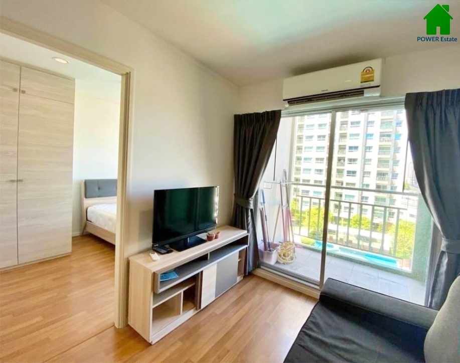 For SaleCondoRama9, Petchburi, RCA : For Sale Condo Lumpini Park Rama9-Ratchada, 30 sqm. 1 Bed, Pool view with fully furnished, ready to move-in, near MRT Rama 9