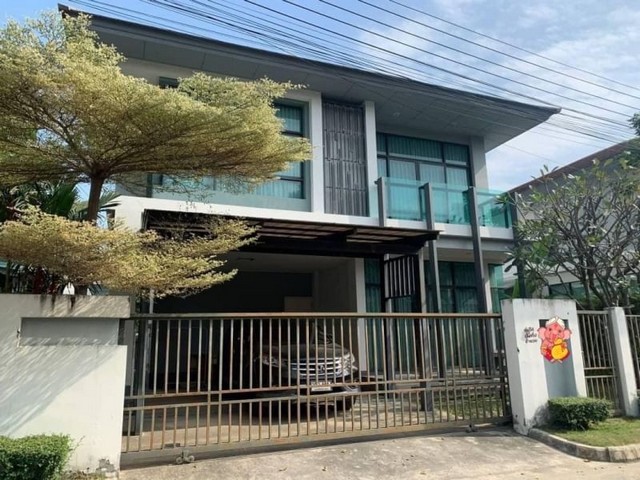 For SaleHouseRattanathibet, Sanambinna : 2-story detached house for sale, fully furnished, ready to move in Setthasiri Chaengwattana Prachachuen 2 project, very good location, next to the expressway, convenient travel.