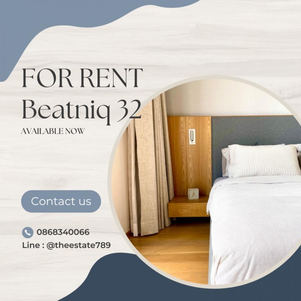 For RentCondoSukhumvit, Asoke, Thonglor : Renting Beatniq 32 best price on high floor