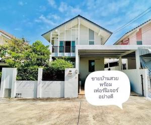 For SaleHouseSriracha Laem Chabang Ban Bueng : Beautiful house for sale, 2 storey twin house, Magnoly project Sriracha Tiger Zoo