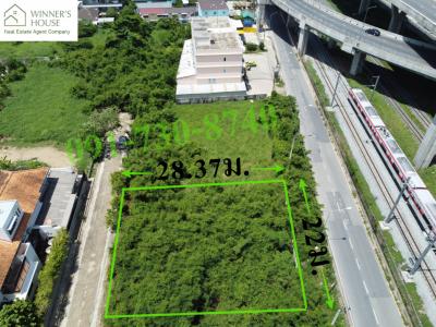 For SaleLandPinklao, Charansanitwong : Land for sale on the road along the expressway. Si Rat - Outer Ring Road Near Bang Bamru BTS station, area of 1 ngan, 54 square meters