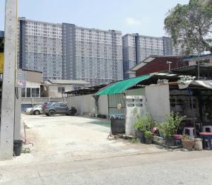 For SaleLandBang Sue, Wong Sawang, Tao Pun : Empty land in Bang Son, Soi Bangkok-Nonthaburi 27, near MRT Purple Line. red line train