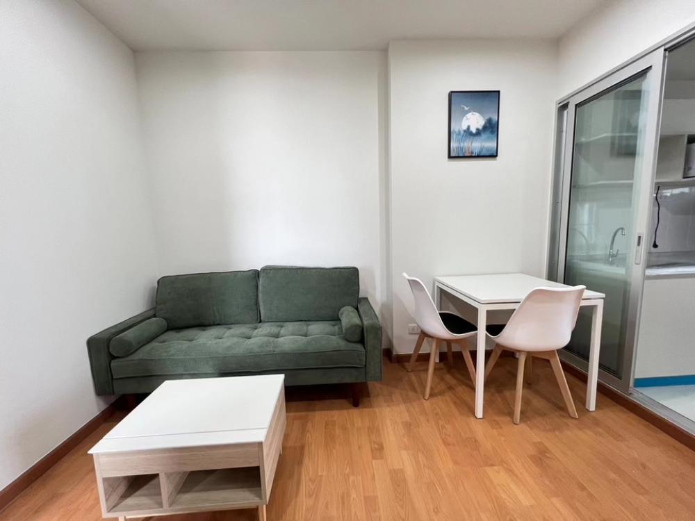 For RentCondoSamut Prakan,Samrong : Condo for rent next to BTS Preak sa, new room, fully furnished, ready to move in, 1 bedroom, 32 sq m.