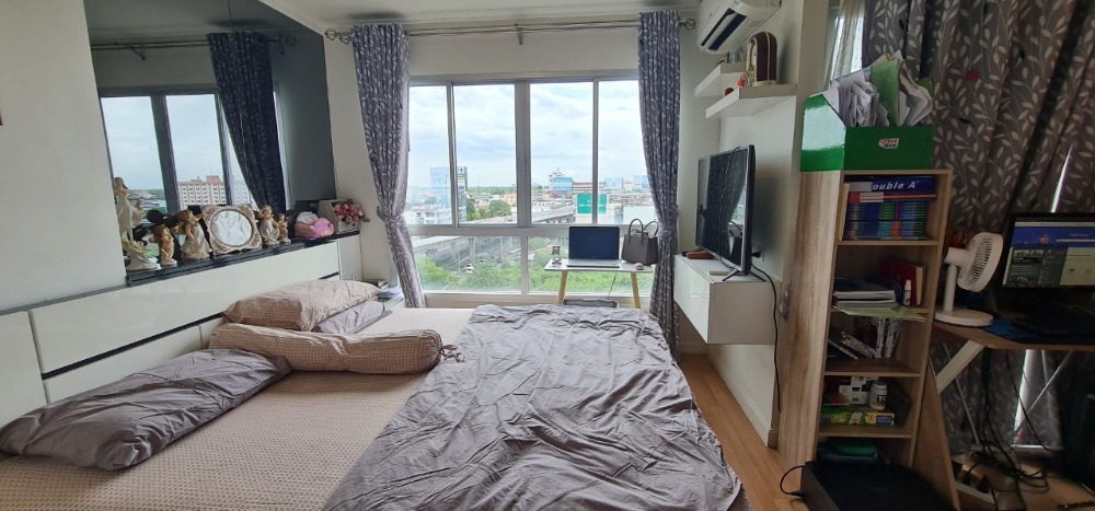 For SaleCondoChaengwatana, Muangthong : Condo for sale, Lumpini Ville Chaengwattana - Pak Kret, beautiful room, 56 sqm, special type room Larger than other rooms, river view