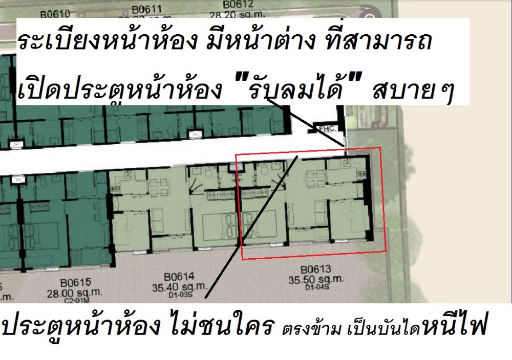 Sale DownCondoKasetsart, Ratchayothin : Modiz Vault, beautiful room, corner position, the most divine in the project, 6th floor + 35.5 sqm, cheapest price in the project