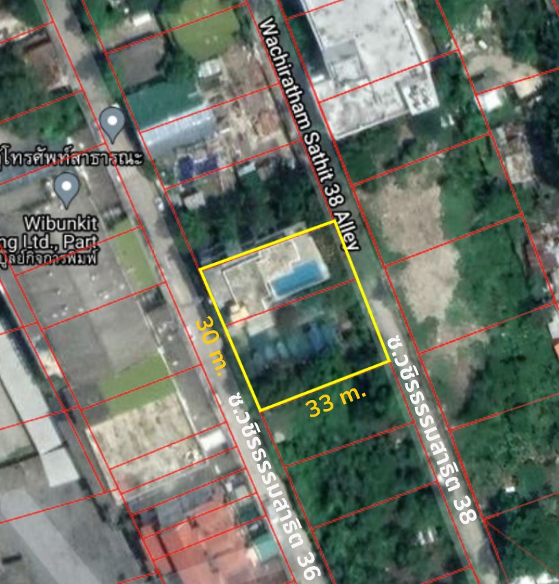 For RentLandOnnut, Udomsuk : Land for rent, Sukhumvit 101/1, Soi Wachiratham Sathit 36, area 250 sq m., rent 40,000 baht/month