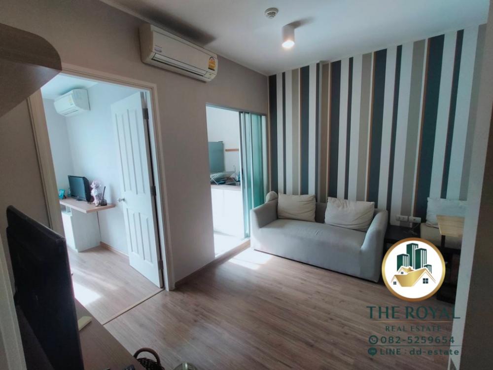 For SaleCondoRamkhamhaeng, Hua Mak : Urgent sale, good price, 18th floor room, good view. The higher it is, the more expensive it is, but we sell it cheap!! Condo U Delight @ Hua Mak Station, only 1.95 (new room, owner lives in it himself, never rented it out)