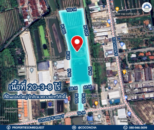 For SaleLandEakachai, Bang Bon : 📢 Land for sale, green layout, next to Bang Bon 5 Road, Soi 7, near Luang Por Thaweesak Hospital Suitable for village projects, townhomes, condos, warehouses, restaurants..located near the community. Easy to travel **(area 20-3-8 rai)📌(Property number: CO
