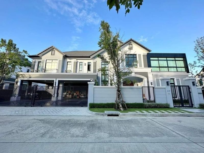 For SaleHousePinklao, Charansanitwong : Single house, The Palazzo Pinklao mansion, type 4 bed, decorated with luxury built-in #Reduce the price by 10 million Next to Boromarajonani, Pinklao, near Ratchaphruek, expanding the area with electric car charging point