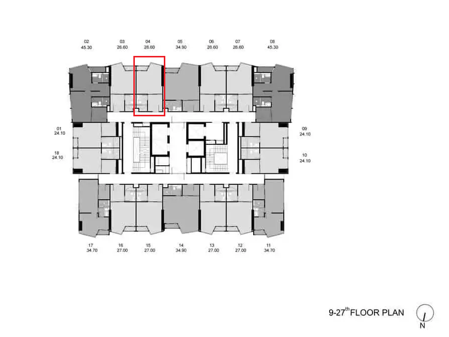ขายดาวน์คอนโดอ่อนนุช อุดมสุข : ขายดาวน์คอนโด Knightbridge space sukhumvit- rama4  ห้อง duplex 2 ชั้น  ชั้น 15 ทิศใต้