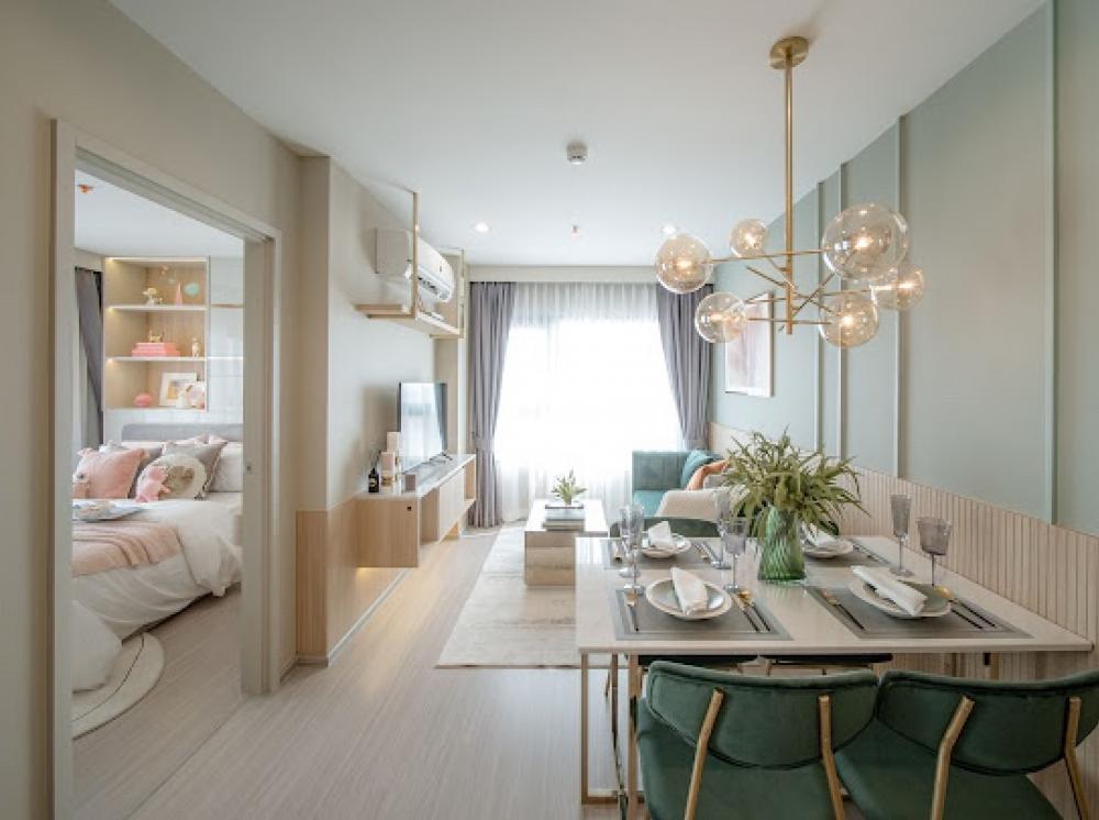 For SaleCondoSamut Prakan,Samrong : 🔥 Better price than pre-sale. 🔥 The deal matches the project. Aspire Erawan Prime Next to BTS Chang Erawan, 0 meters, 2 bedrooms, 46 sq m, price only 3.59 million baht, big room like home, fully furnished, free payment, transfer date for all items / 096-6