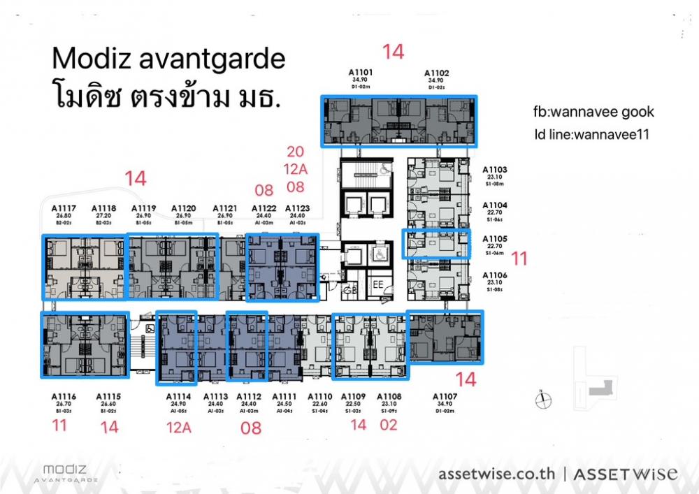 For SaleCondoPathum Thani,Rangsit, Thammasat : Selling down payment Modiz Avantgarde Modiz Avantgarde 14th floor ☎️ 0982492898id ☑️line wannavee11 🔛 https://line.me/ti/p/8JSfZ-6pwf