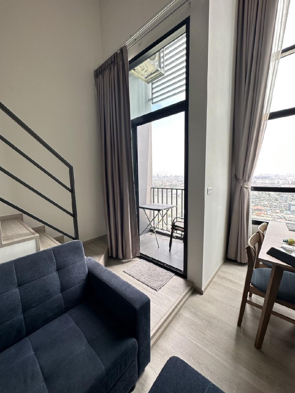 For SaleCondoPinklao, Charansanitwong : 🏙️ Selling a beautiful room, 2 floors, river view, Rama 8 bridge, including furniture, electrical appliances