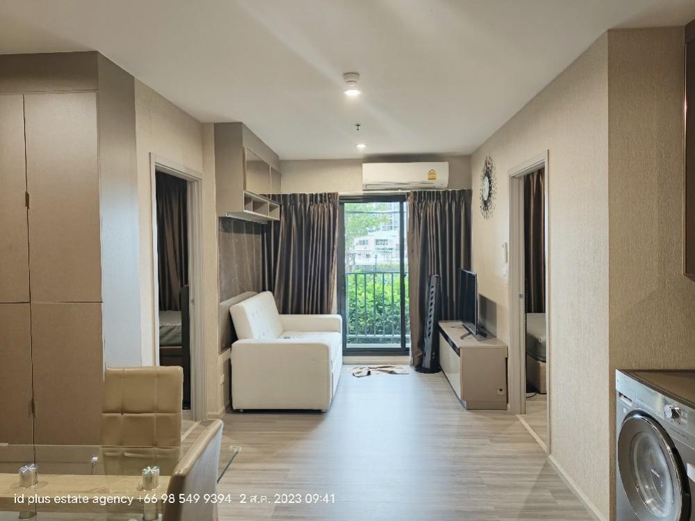 For RentCondoปิ่นเกล้า จรัญสนิทวงศ์ : The Parkland Charan - Pinklao Condo for rent : 2 bedrooms 1 bathroom for 49 sqm.Garden View​ on 4th floor.fully furnished and electrical appliances with dryer machine. Next to MRT Bangyikhan.Rental only for 19,900 / m.