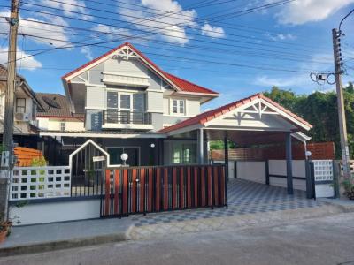 ขายบ้านมีนบุรี-ร่มเกล้า : ขาย บ้านเดี่ยว Flora Ville Park City Suwinthawong 154 ตรม. 60 ตร.วา