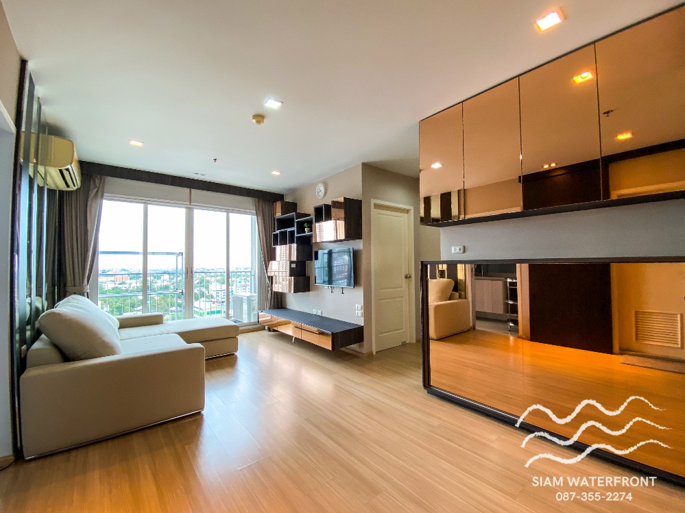 For SaleCondoThaphra, Talat Phlu, Wutthakat : 🔥 Urgent Sale, decorated more than 500K baht🔥Casa Ratchada-Ratchaphruek, 2 bedrooms, 54 sq m, corner room, 14th floor, good condition, nice decoration, good location, next to BTS Talat Phlu