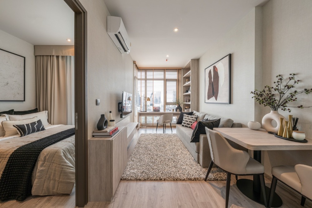 For SaleCondoSukhumvit, Asoke, Thonglor : 𝐑𝐇𝐘 𝐓𝐇𝐌 Ekkamai Estate / 1 bedroom 35 sq m, special price 6.59 million baht.