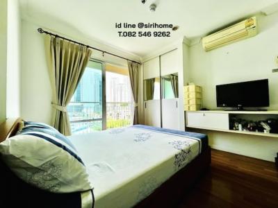 For SaleCondoRama9, Petchburi, RCA : Condo for sale, Lumpini Place Rama 9-Ratchada, Lumpini Place Ramma 9, 1 bedroom, Building B, near MRT Rama 9, wide balcony, west side, 9th floor, ready to move in, good price.