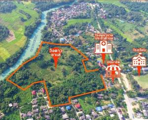 For SaleLandLampang : Land for sale, 48 Rai, next to the River in Lampang, very beautiful.